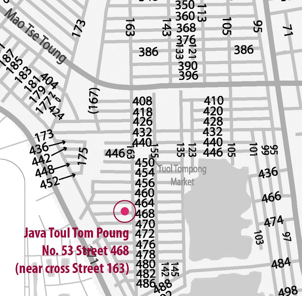 Java Creative Café Map