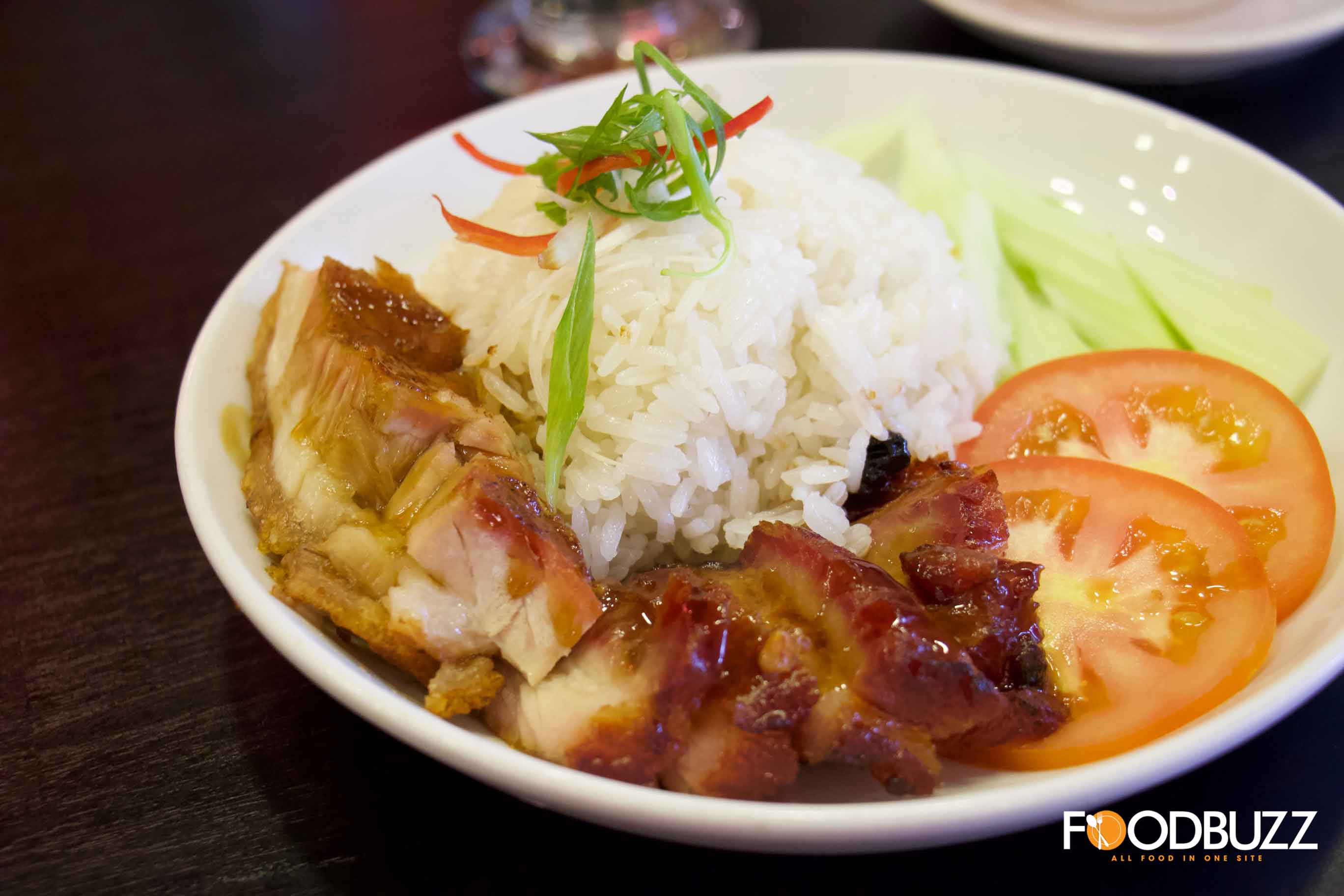 La Carte Rice with BBQ Pork and Roasted Pork